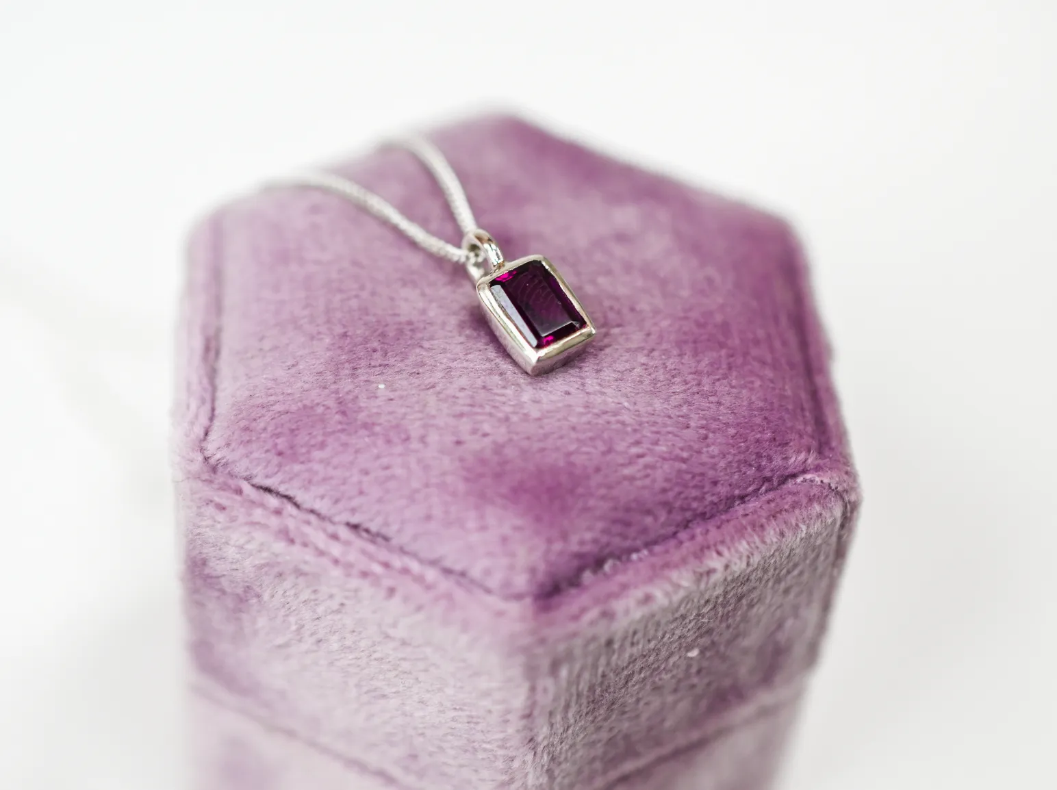 Purple Garnet Necklace