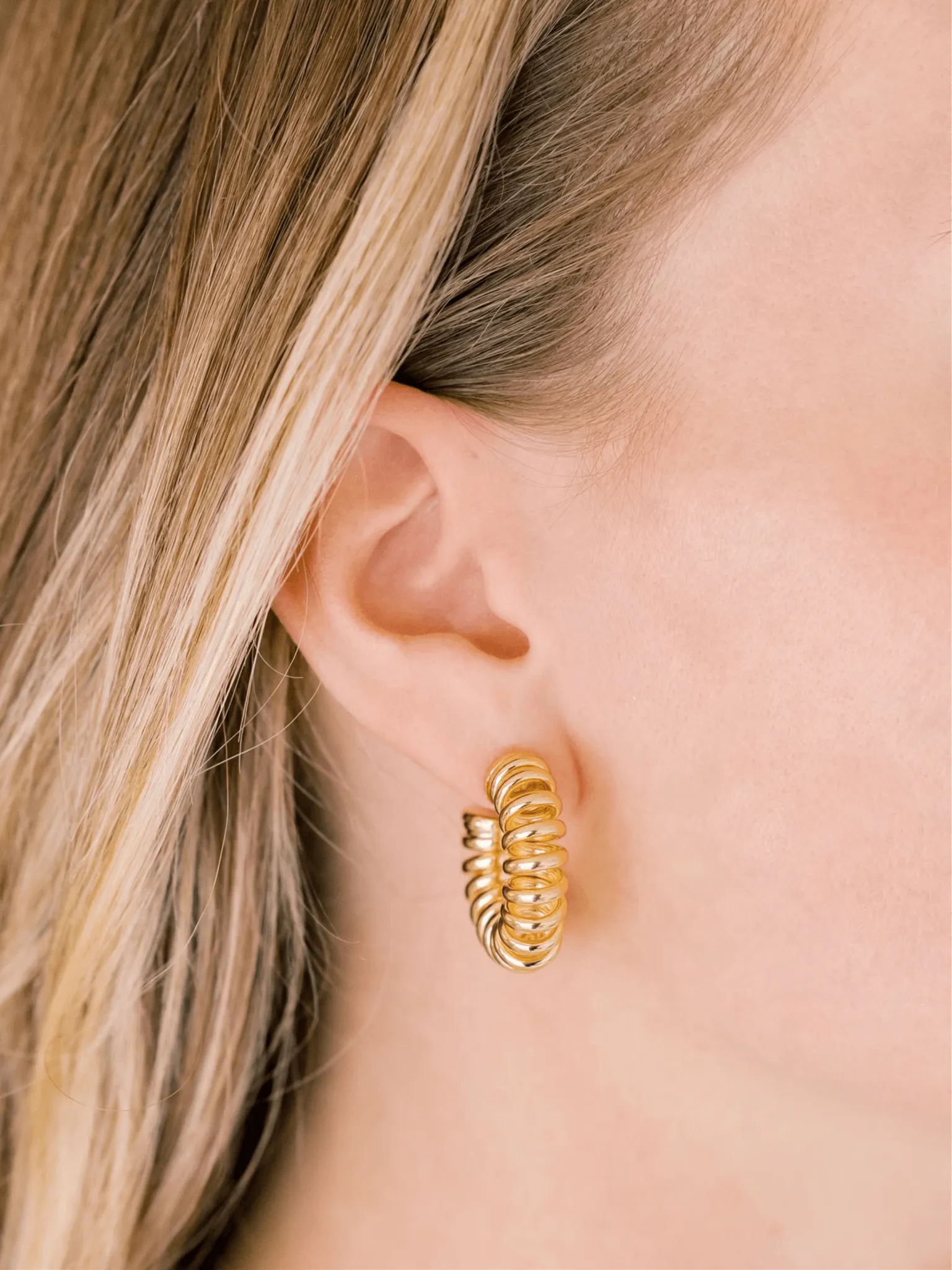 Spring Hoop Earrings