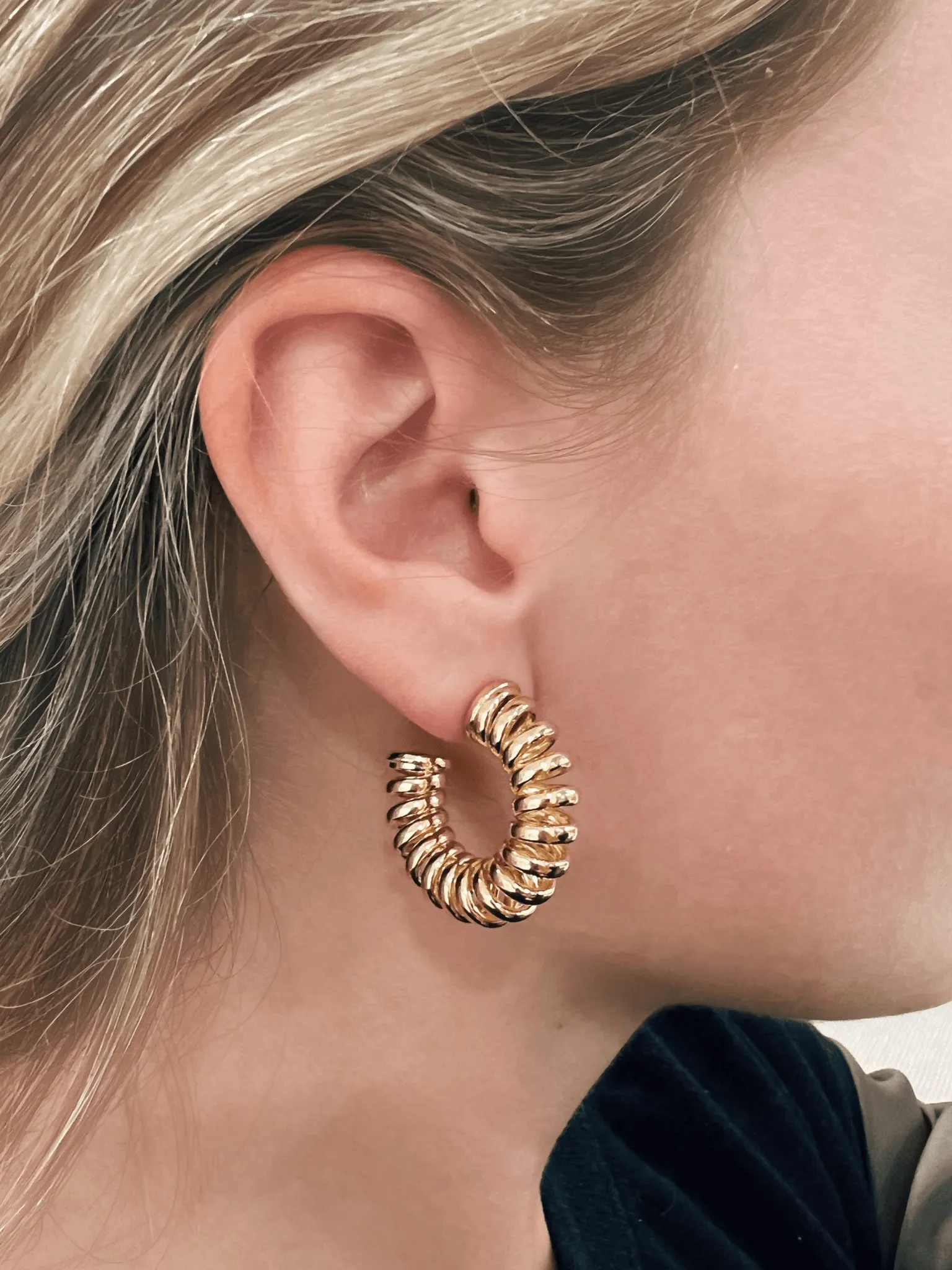 Spring Hoop Earrings