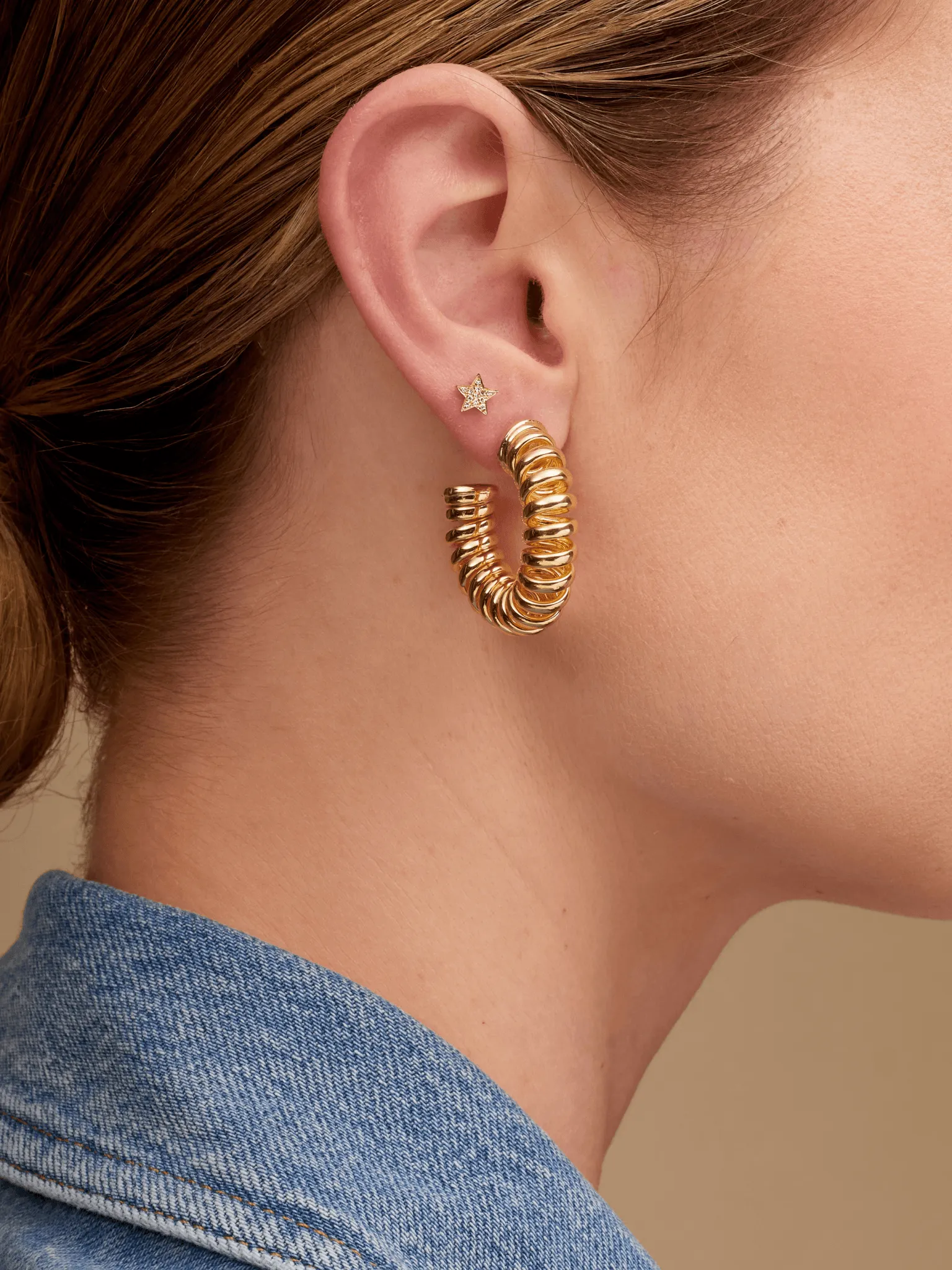 Spring Hoop Earrings