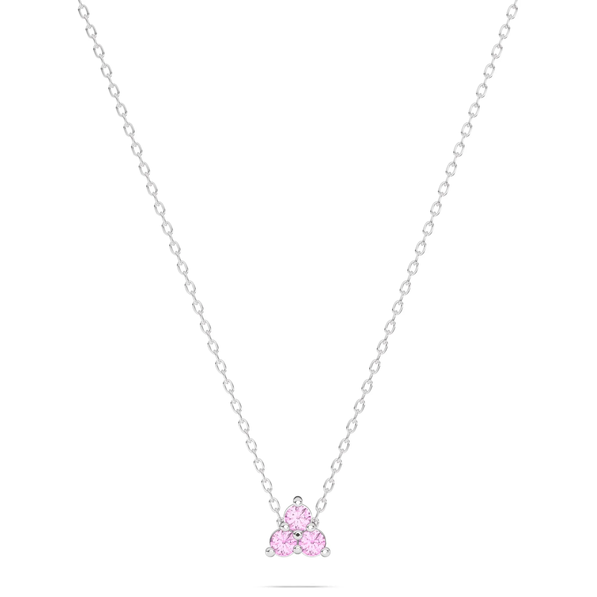 Exquisite Trillium Flower Birthstone Necklace - Ideal Gift for Special Occasions