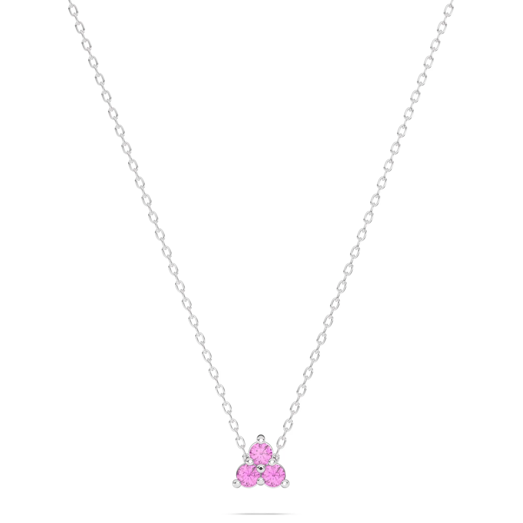 Exquisite Trillium Flower Birthstone Necklace - Ideal Gift for Special Occasions