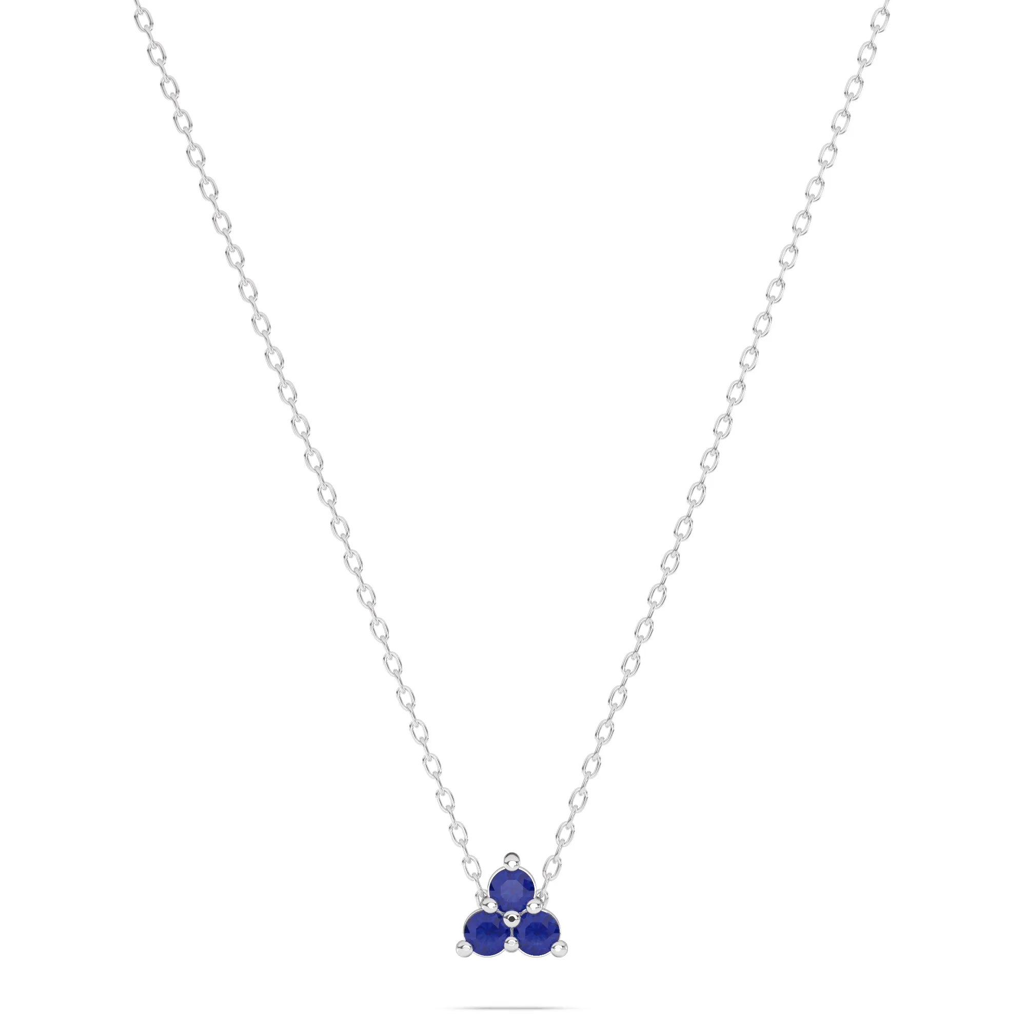 Exquisite Trillium Flower Birthstone Necklace - Ideal Gift for Special Occasions