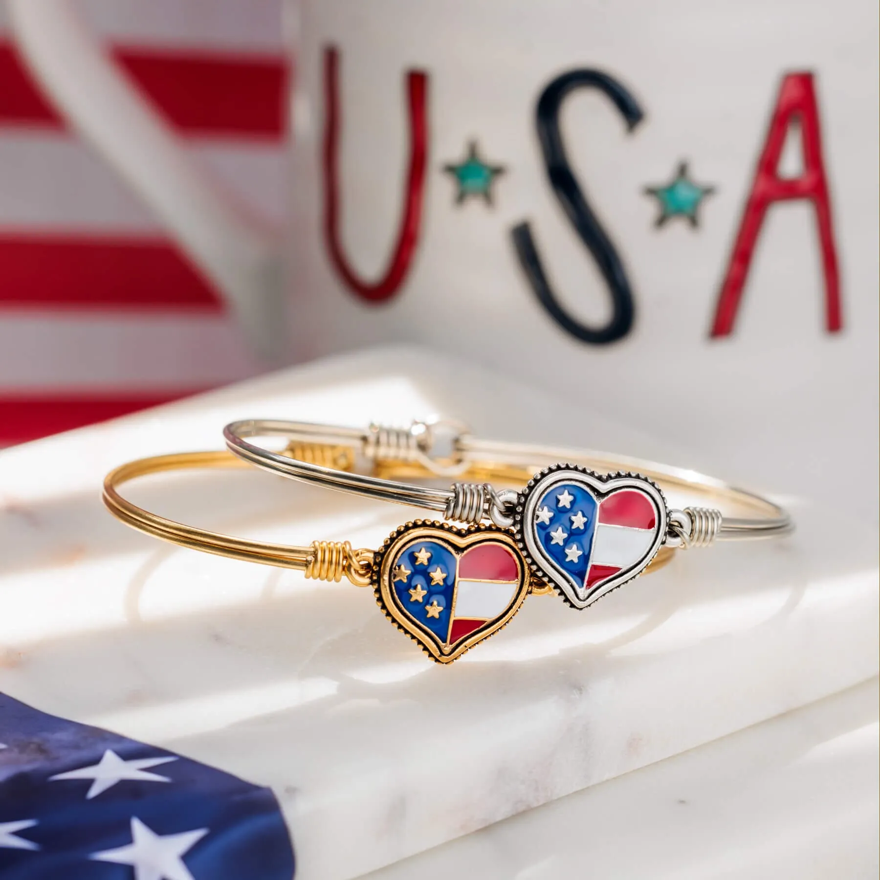 USA Love Bangle Bracelet