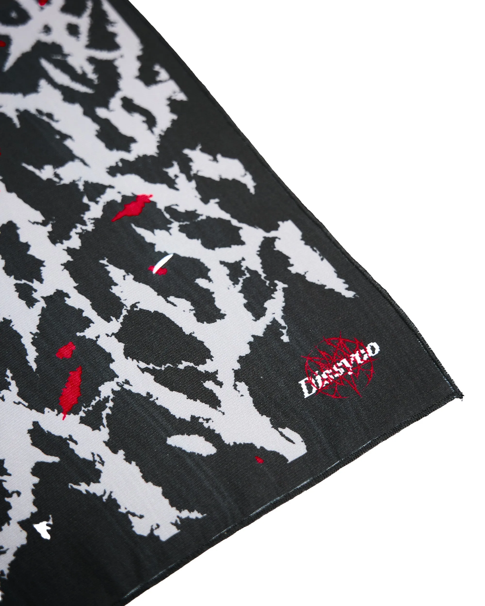 VINE PRINT SCARF (BLACK)