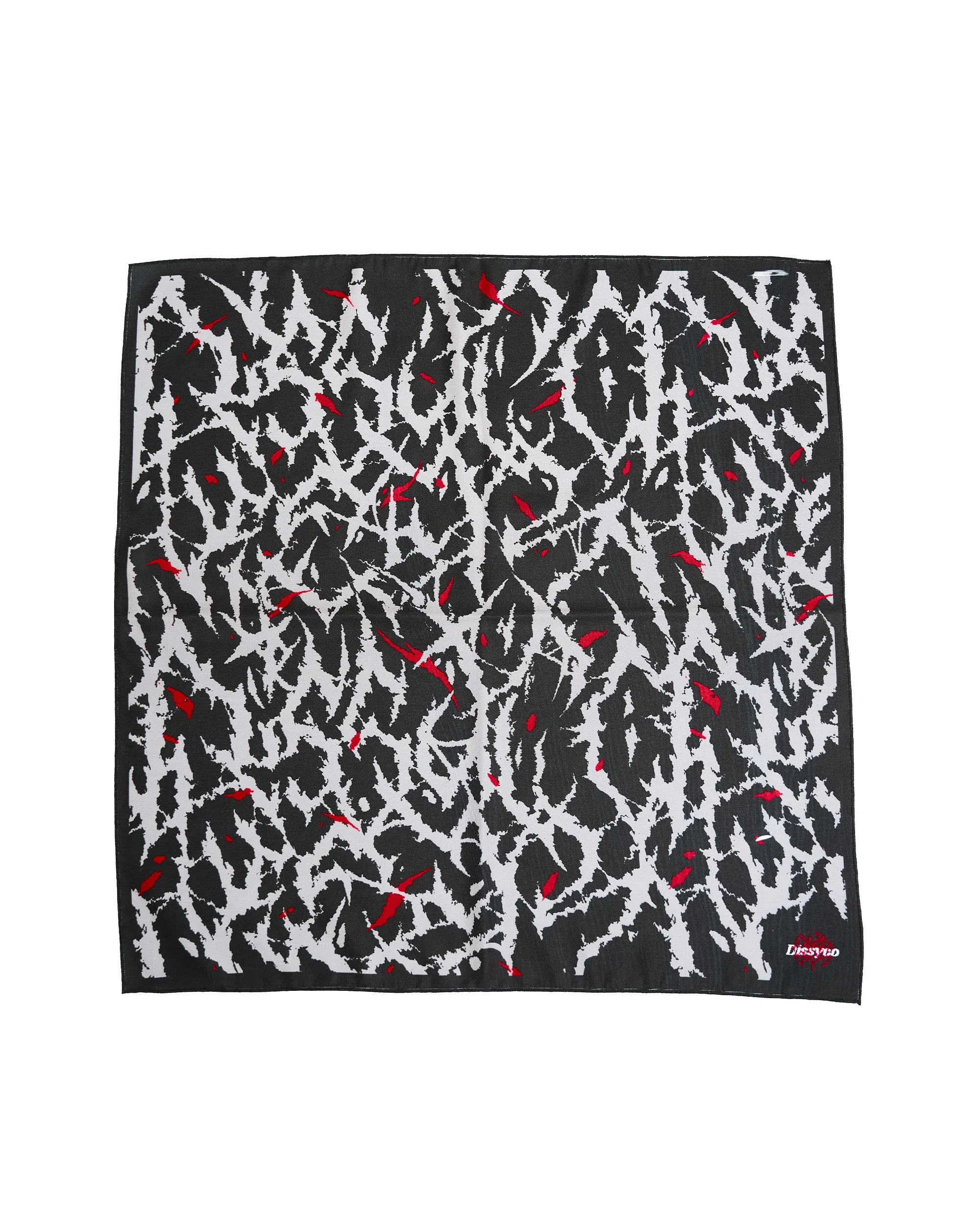 VINE PRINT SCARF (BLACK)