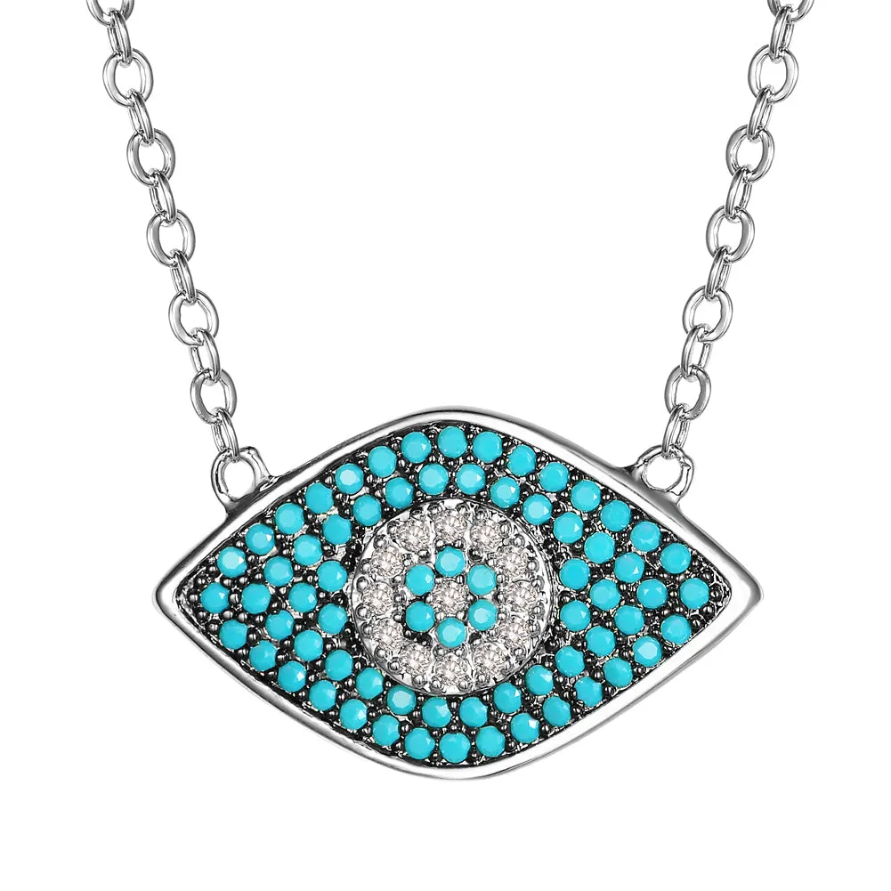 Women's Fashion CZ Evil eye Jewelry Sets